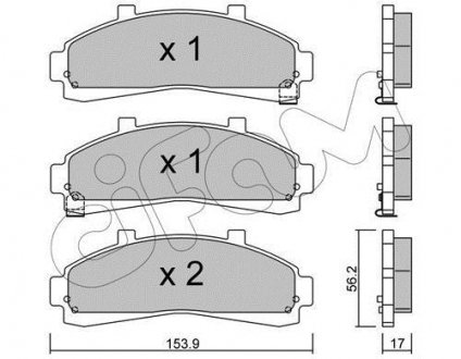 FORD USA Колодки гальмівні передн. EXPLORER 4.0 93- CIFAM 822-683-0