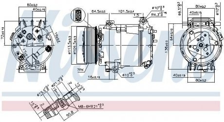 RENAULT Компресор кондиціонера ESPACE IV NISSENS 89481