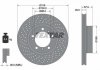 Диск гальмівний (передній) Porsche 911/Boxster/Cayman 2.9-3.6 97-13 (318x28) (R) PRO+ TEXTAR 92100005 (фото 1)