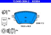 Колодки гальмівні (задні) MB A-class (W177)/B-class (W247) 18-/GLA-class (C118) 19- ATE 13.0460-3884.2 (фото 1)