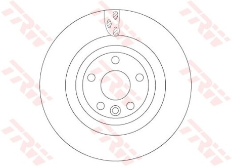 Диск гальмівний JAGUAR F-Pace/I-Pace "F R=325mm "15>> TRW DF6706S (фото 1)