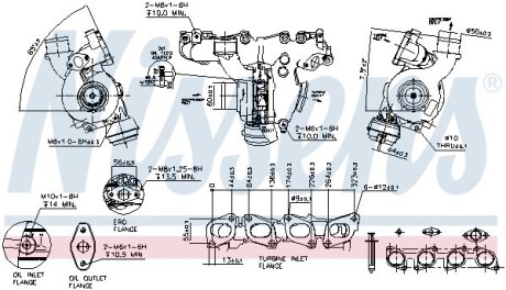 CADILLAC Турбіна BLS 1.9 D 06-, OPEL, FIAT, SAAB NISSENS 93131