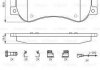 Колодки гальмівні (передні) Ford Transit 06-14/VW Amarok 10- (з датчиками) BOSCH 0986494624 (фото 8)