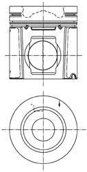 Поршень двигуна KOLBENSCHMIDT 99353600