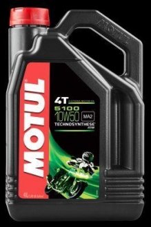 4л 5100 4T 10W-50 Олива TECHNOSYNTHESE для 4-такт. двигунів SP, JASO MA2 (2023) MOTUL 104076