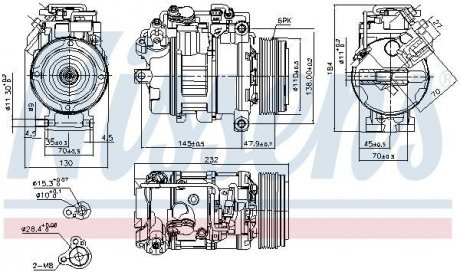 Компресор кондиціонера NISSENS 890628