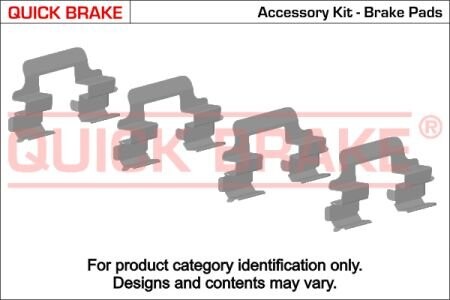 Ремк-т торм.колодок пер QUICK BRAKE 1091632