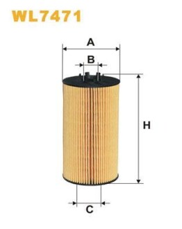 Фільтр масляний Audi A4/A6/A8 4.2i 02-16 WIX FILTERS WL7471