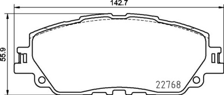 Колодки дискового тормоза BREMBO P 83 172