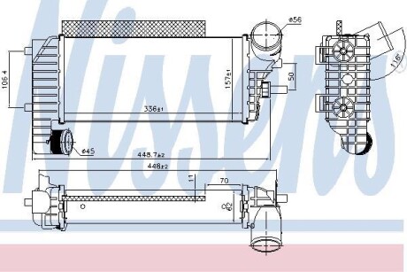 Радіатор наддуву NISSENS 96251