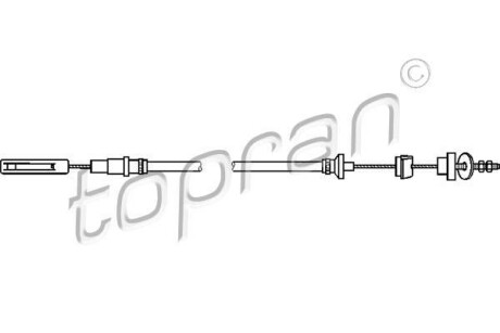 Трос зчеплення TOPRAN / HANS PRIES 102 853