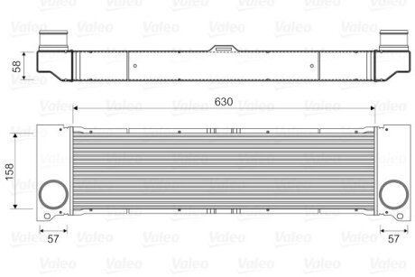 Радіатор інтеркулера MB Vito/Viano 2.2/3.0 CDI 03- Valeo 818356