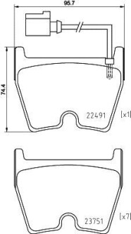 Гальмівні колодки AUDI RS3/RSQ3/TT "F "13>> TEXTAR 2249101