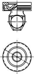 Поршень двигуна KOLBENSCHMIDT 40265600