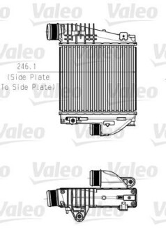 Радіатор інтеркулера Peugeot 3008/308SW 1.2-2.0D 13- Valeo 818290