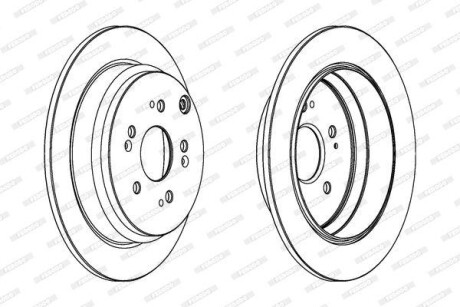 Диск гальмівний FERODO DDF1608C