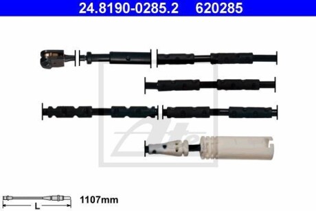 Датчик зносу гальмівних колодок (задніх) BMW 1 (E81/E82/E88)/ 3 (E90/E91/E92/E93) 04-13 ATE 24.8190-0285.2 (фото 1)