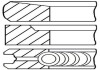 Комплект кілець поршневих з 3 шт. GOETZE 08-431700-00 (фото 1)