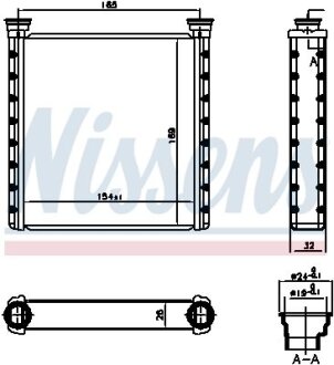 Радіатор опалювача салону NISSENS 70533