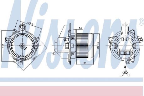 Вентилятор салону NISSENS 87359