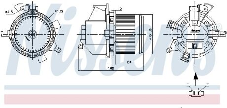 Вентилятор салона NISSENS 87466