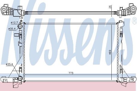 Радіатор охолоджування NISSENS 630732