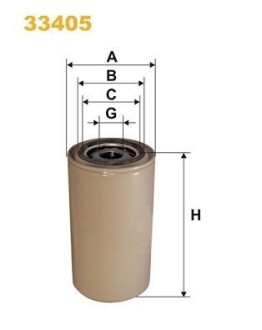 Фільтр паливний John Deere/Case IH/Massey Ferguson WIX FILTERS 33405