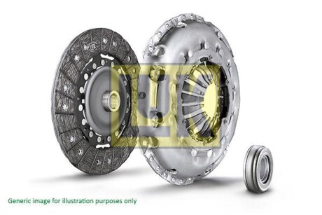 Комплект зчеплення Audi A4 2.0 TFSI/1.9-2.0TDI 00-/VW Passat B5 1.9 TDI 00-05 (d=240mm) (+вижимний) LuK 624 3329 00