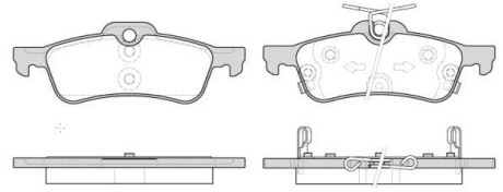 Колодки гальмівні WOKING P9623.12