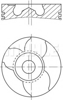 Поршень VW LT 2.8TDI (93.00mm/STD) AGK/ATA MAHLE / KNECHT 151 10 00