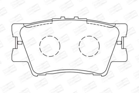 Колодки гальмівні дискові CHAMPION 572595CH