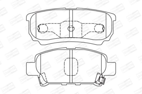 Колодки гальмівні дискові CHAMPION 572547CH