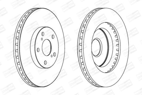 Диск гальмівний CHAMPION 562621CH