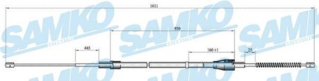 Трос зчеплення Samko C0809B