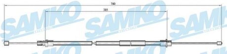 Трос зчеплення Samko C0649B