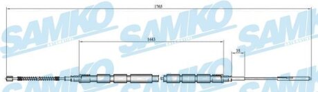 Трос зчеплення Samko C0657B