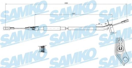 Трос зчеплення Samko C0446B