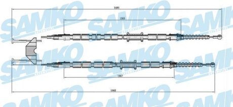 Трос зчеплення Samko C0538B