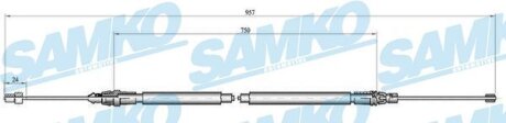 Трос зчеплення Samko C0348B