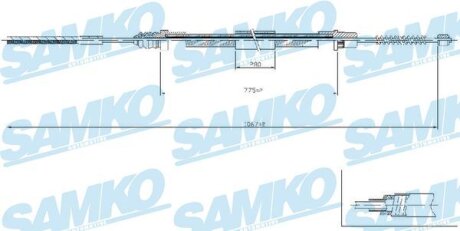 Трос зчеплення Samko C0209B