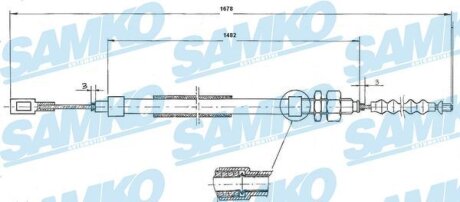 Трос зчеплення Samko C0095B