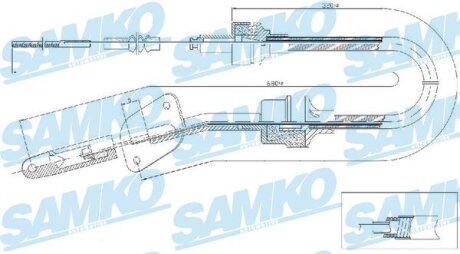 Трос зчеплення Samko C0064C