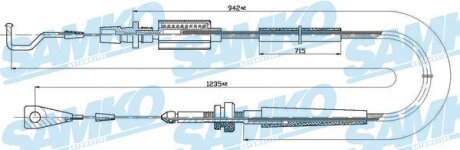 Трос зчеплення Samko C0030A