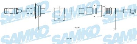 Трос зчеплення Samko C0005A