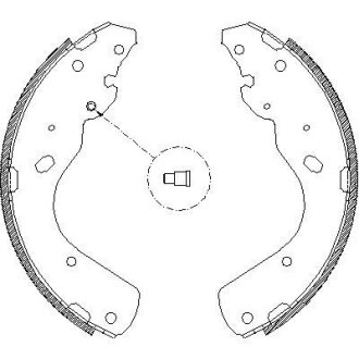 FORD гальм колодки задн. RANGER 2.5 TD 02-06, MAZDA B-SERIE 2.5 D 02-06 REMSA 4175.00