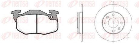 CITROEN К-кт гальм. колодки + диски SAXO (S0, S1) 1.1 X, SX 96-03 REMSA 8192.00