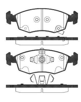 FIAT гальмівні колод. передн. Panda 12- REMSA 0172.72