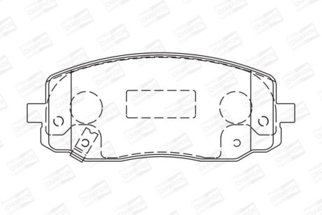 HYUNDAI гальмівні колодки передн. I10, KIA Picanto CHAMPION 572526CH