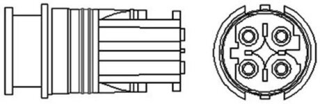 BMW лямбда-зонд (4 конт.) E36/39/46 ROVER 4,4 02- MAGNETI MARELLI 466016355013