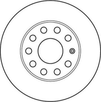 VW диск гальмівний задн.Audi A3,Caddy III,Golf V,VI,Touran,Skoda Octavia II,SuperB II Jurid 562238JC